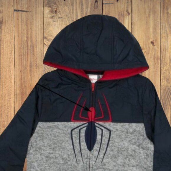 Marvel Spider-Man Boys Hoodie Size 7 - Picture 2 of 2